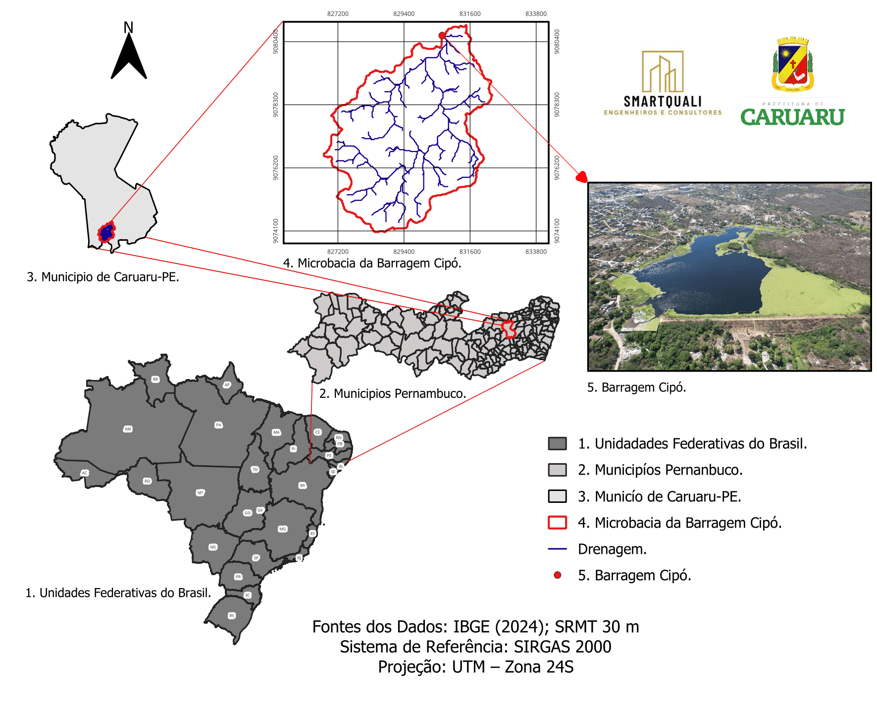 Mapa da microbacia do Cipó